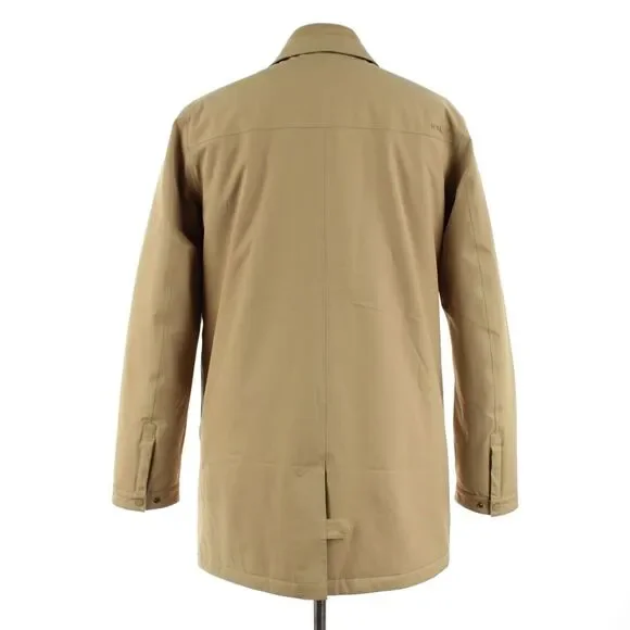 NN07 No Nationality NWT Polyester Blend Trench Coat Size Large In Solid Khaki